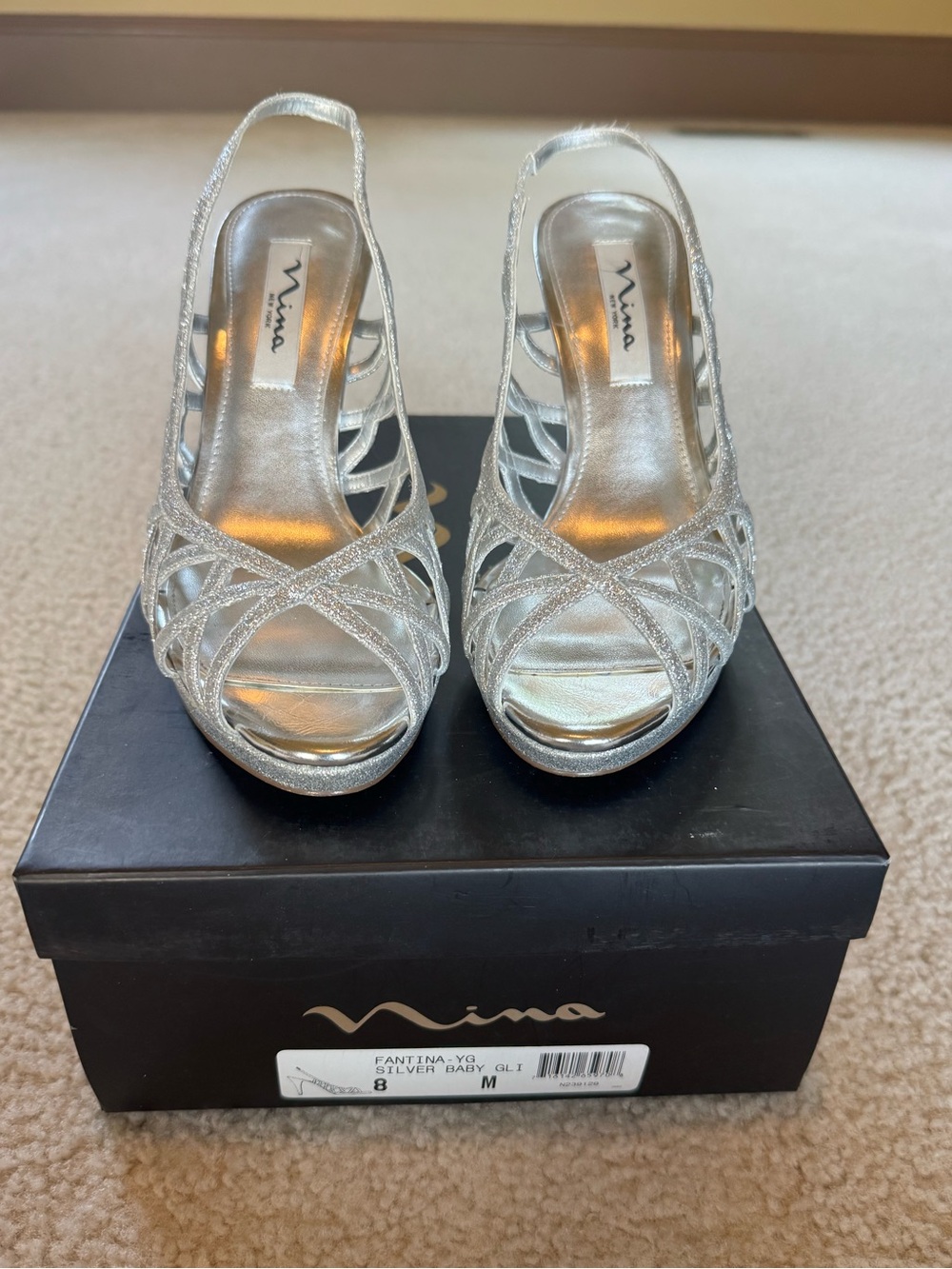 Nina Silver Heels